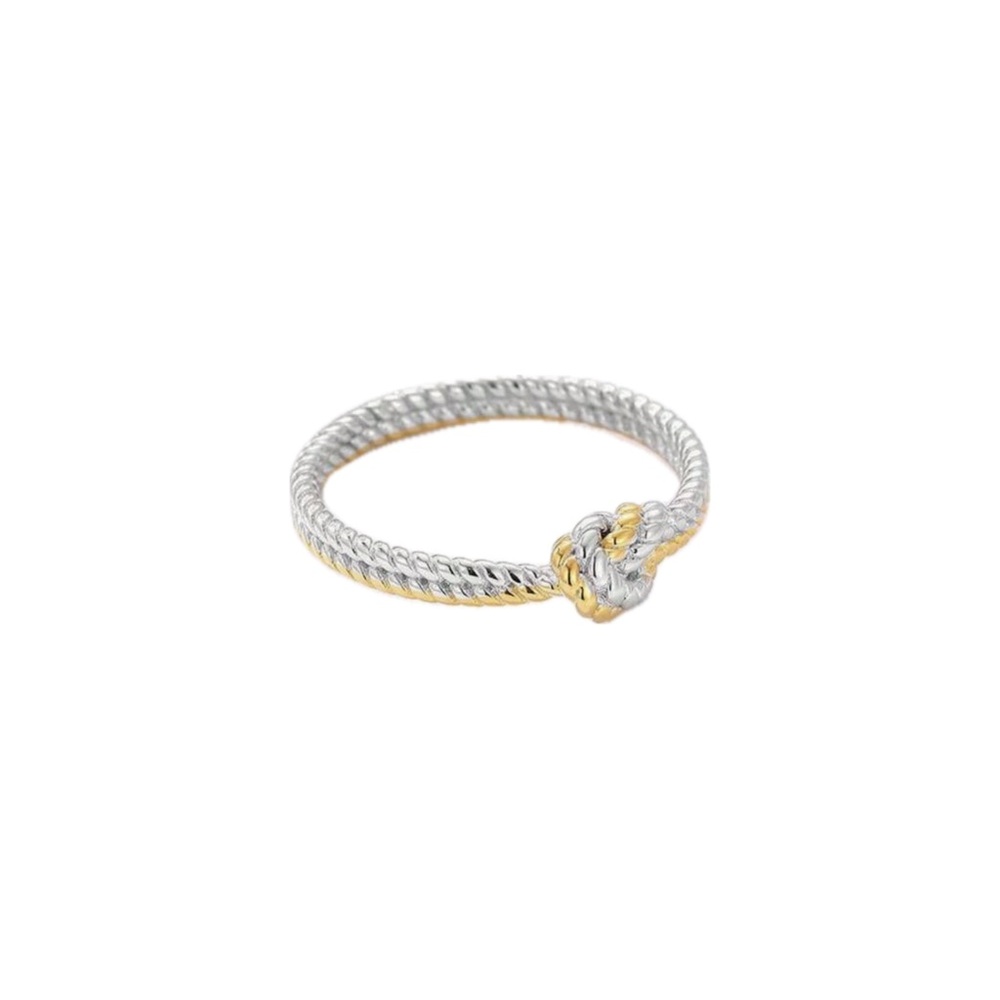 14kt Gold & Sterling Silver Mother Daughter Ring